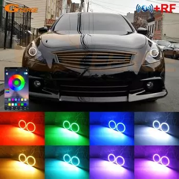 Для INFINITI G25 G35 G37 Q40 Nissan Skyline 250GT 350GT 370GT V36 BT APP Ультра яркие многоцветные RGB светодиодные кольца с ангельскими глазами