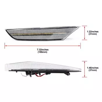 Для Infiniti G35 Coupe 2003 2004 2005 2006 2007, динамический Янтарный световой сигнал, поворотники OEM:26185AM800