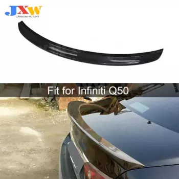 Для Infiniti Q50 Q50S задний спойлер из углеродного волокна, губные крылья 2014-2017, внешнее украшение багажника автомобиля