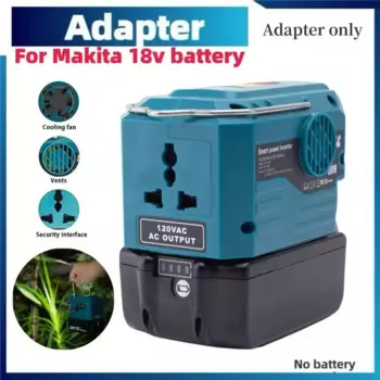 Для инвертора Makita 200 Вт, инвертор мощности до 110 В/220 В переменного тока, портативный генератор (без батареи)