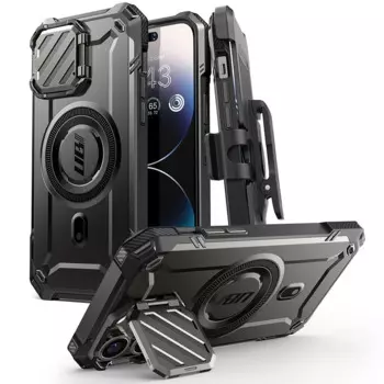 Для iPhone 14 Pro Max/для iPhone 13 Pro Max, чехол SUPCASE UB Mag XT, полноразмерный Прочный чехол с крышкой камеры и встроенной подставкой