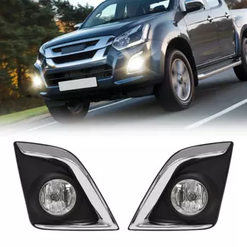 Для ISUZU D-MAX 2016 2017 2018 2019 светодиодные противотуманные фары, противотуманные фары, передний бампер, автозапчасти, дневные ходовые огни, водонепроницаемые аксессуары