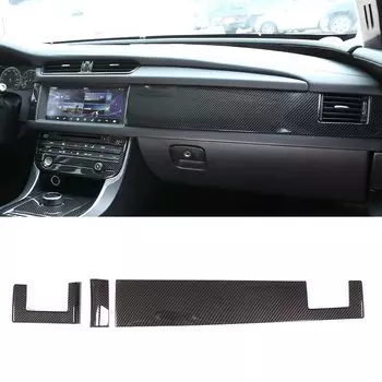 Для Jaguar XF XFL 2016-2020 ABS углеродное волокно Автомобильная фоторамка для выпускного отверстия воздуха отделка аксессуары для интерьера