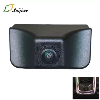 Для Jeep Cherokee Grand Cherokee 2015, 2016, 2017, 2018, 2019, 2021, горизонтальная, 155 градусов, HD Автомобильная Решетка переднего вида, камера для слепых зон