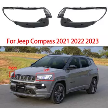 Для Jeep Compass 2021 2022 2023 Автомобильная фара стекло оргстекло налобный фонарь оболочка абажур автомобильные аксессуары