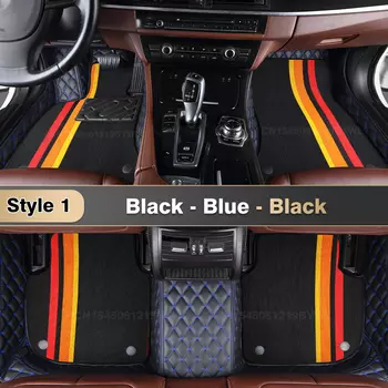 Для Jeep Grand Cherokee WK WK2 2011-2022 21 20 19 18 17 16 15 14 13 12 Двухслойные автомобильные коврики для ног Коврики