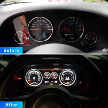 Для Jeep Wrangler 3 JK 2010 - 2017 цифровая панель приборной панели ЖК Спидометр виртуальный инструмент кластер LINUX кабина