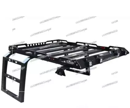 Для Jeep Wrangler JK JL 2/4-дверный багажник на крышу со светодиодной подсветкой, комплект для крепления багажника, грузовая корзина
