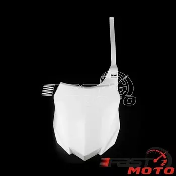 Для Kawasaki KXF KLX KX450F KX250F KX Мотокросс Супермото Байк Пластиковый передний номерной знак Обтекатель Маска 2013 2014 2015 2016