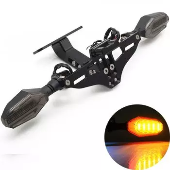 Для KAWASAKI NINJA 650 2017 2018 2019 2020 2021 2022 2023 кронштейн номерного знака мотоцикла рамка номерной знак указатель поворота