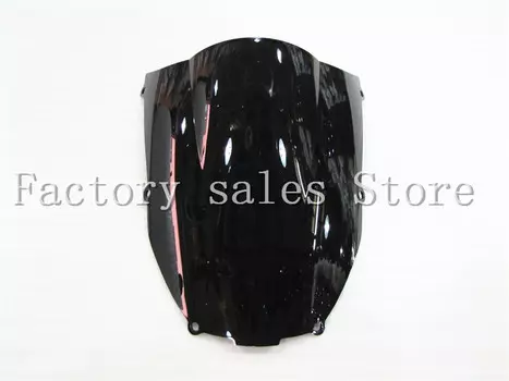 Для Kawasaki Ninja ZX6R ZX-6R 636 2000 2001 2002 черный ветровое стекло с двойным пузырьком zx6r 00 01 02