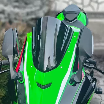 Для Kawasaki Ninja ZX 10R ZX10R/RR ZX-10R 2021 2022 2023 2024 2025 лобовое стекло мотоцикла ветровое стекло двойной пузырь ветровой дефлектор