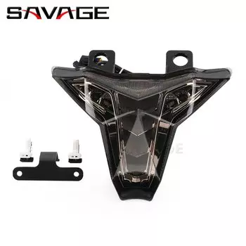 Для KAWASAKI Z400 Z1000 Ninja 400 ZX6R ZX10R ZX10RR светодиодный задний фонарь для мотоцикла, задний указатель поворота, встроенный стоп-сигнал