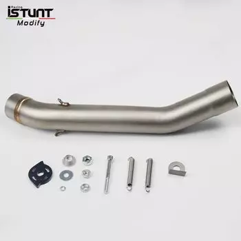 Для Kawasaki Z750 Z800 2004 2008, модифицированный локоть, скутер, выхлопная труба мотоцикла, средняя средняя трубка, соединительная труба, побег, глушитель для мотоцикла