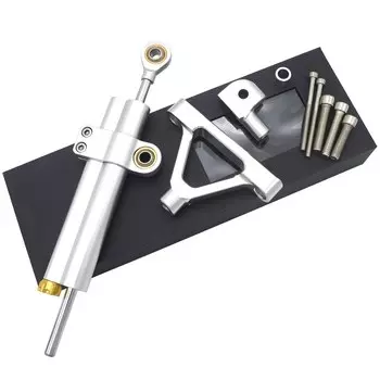 Для Kawasaki ZX10R 04-05 гоночный мотоцикл с ЧПУ рулевой демпфер стабилизатор буфер управления с монтажным кронштейном комплект полный