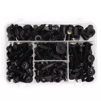 Для Kawasaki ZX7R ZX9R ZX10R ZX14R ZX6R ZX12R ZZR1400 GTR1400 Полный комплект болтов обтекателя Зажимы Болты для ветрового стекла Гайки M5 M6