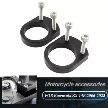 Для Kawasaki ZX-14R ZZR1400 2006-2022 зажимы для крепления ручки мотоцикла 15 мм адаптеры для подъема R ZZR 1400 ZX14R алюминий