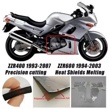 Для Kawasaki ZZR400 1993-2007 ZZR600 1994-2003 мотоциклетная защитная теплоизоляционная пленка ABS обтекатель профессиональный тепловой экран