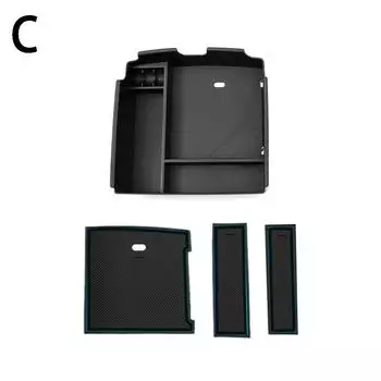 Для Kia Carnival KA4 2022 центральный автомобильный подлокотник для хранения Box, аксессуары для интерьера, центральная консоль, флокирующий органайзер, контейнер SR