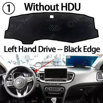 Для KIA CEED XCEED GT 2019 2020 2021 2022 2023 2024 2025 противоскользящий коврик для приборной панели, солнцезащитный козырек, ковер, автомобильные аксессуары