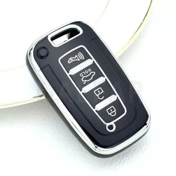 Для Kia Hyundai EQUUS Optima K5 Forte Opirus Rohens Ix35 SOUL SORENTO mohas Borrego 4 кнопки ТПУ автомобильный брелок