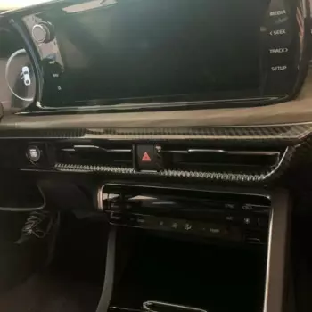 Для KIA Optima K5 2020 2021 2023 2024 углеродное волокно стиль цветной Автомобильный Центр кондиционер рамка Крышка отделка автомобильный Стайлинг Аксессуары