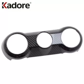 Для Kia Rio 4 X-line 2018 2019, крышка переключателя регулировки кондиционера из углеродного волокна, отделка салона автомобиля, аксессуары для стайлинга