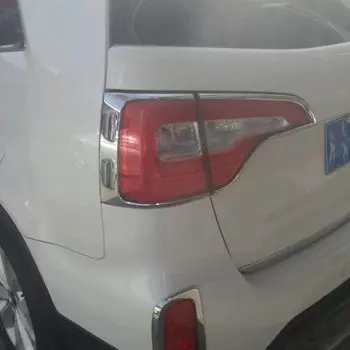 Для Kia Sorento 2013 2014 2015, ABS хромированная крышка заднего фонаря, накладка, защитная рамка для лампы, аксессуары