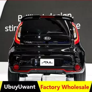 Для Kia Soul 2017 2018 2019, материал ABS, заднее крыло автомобиля, праймер, задний спойлер на крышу