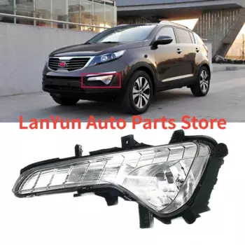 Для KIA SPORTAGE R 2010 2011 2012 2013, автомобильные противотуманные фары, передний бампер, решетка, сигнальная лампа, светодиодные противотуманные фары в сборе, автомобильные аксессуары