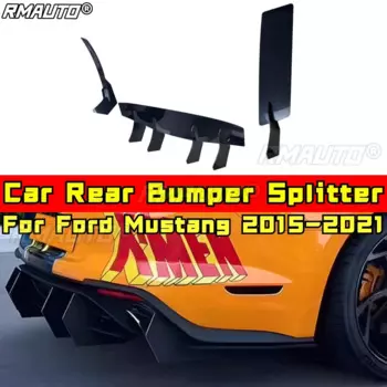 Для комплекта кузова Mustang 2015-2021, сплиттер для заднего бампера, диффузор для заднего бампера Ford Mustang 2015-2021, автомобильные аксессуары