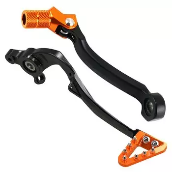 Для KTM EXC 300 2017-2023 EXC EXC-F XCW XC XCF SX SXF TPI Six Days 125 250 300 350 450 500 Кованый рычаг педали тормоза Рычаг переключения передач
