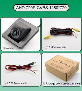 Для LADA VESTA SW/VESTA SW CROSS/VESTA SPORT оригинальное отверстие автомобильная камера заднего вида AHD 1080P 170 ° Рыбий глаз ночного видения