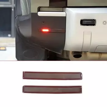 Для Land Rover Defender 90 110 130 2020 2021 2022 2023 2024 ABS черный автомобильный задний противотуманный фонарь наклейка внешние аксессуары автомобиля