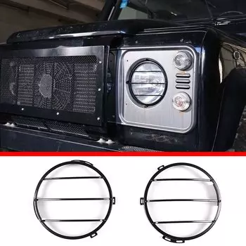 Для Land rover Defender 90 110 2004-2019 Черная защитная наклейка из нержавеющей стали для автомобильного сигнала поворота декоративные автомобильные аксессуары