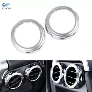 Для Land Rover Discovery 3 4 LR3 LR4 для Range Rover Sport центральный подлокотник-ящик заднее вентиляционное отверстие вентиляционное кольцо крышка ABS Chrome Trim