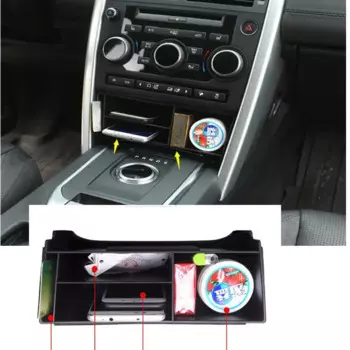 Для Land Rover Discovery Sport 2015 2016 2017 автомобильный Стайлинг пластиковая центральная консоль многофункциональный ящик для хранения лоток для телефона аксессуар