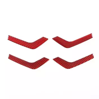 Для Land Rover Freelander 2 2007-2012 мягкое углеродное волокно, внутренняя дверная ручка автомобиля, панель, накладка, наклейка, автомобильные аксессуары