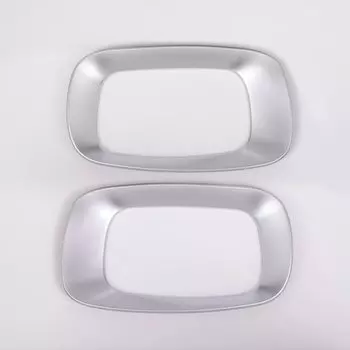 Для Land Rover Range Rover Evoque 2012-2018 автомобильное сиденье, боковая рамка, декоративная отделка с блестками, АБС-пластик, серебристый, аксессуары для интерьера