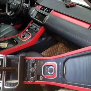 Для Land Rover Range Rover Evoque внутренняя центральная панель управления дверная ручка наклейки из углеродного волокна наклейки аксессуары для стайлинга автомобилей
