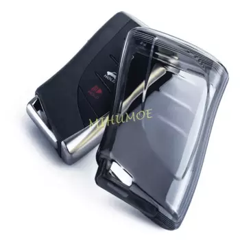 Для Lexus ES NX RX RZ UX TX LC LX LM LS 250 300 350 450 500 Черный прозрачный автомобильный брелок для ключей Чехол для ключей Аксессуары