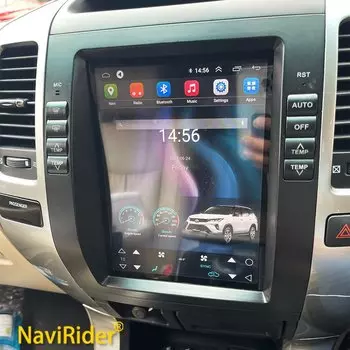 Для Lexus GX470 радио Android 13 для Toyota Land Cruiser 120 Prado 10,4 дюймов стерео экран Tesla Автомобильный мультимедийный видеоплеер GPS