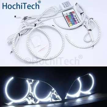 Для LEXUS IS200 IS300 1998 1999 2000 2001 2002 2003 2004 2005 разноцветные зеркальные кольца RGB дневные зеркальные кольца