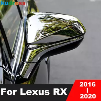 Для Lexus RX 2016 2017 2018 2019 2020 хромированная крышка зеркала заднего вида, накладка на боковое зеркало двери, крышка, внешние аксессуары автомобиля