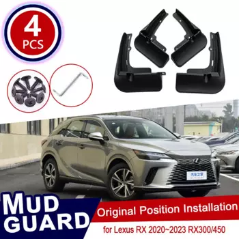 Для Lexus RX 2020 ~ 2023 RX450 RX300 автомобильные брызговики брызговик переднее заднее колесо крыло брызговики Styline автомобильные аксессуары