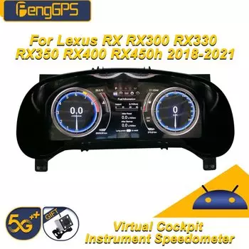 Для Lexus RX RX300 RX330 RX350 RX400 RX450h 2016-2021 Автомобильный ЖК-дисплей приборной панели цифровой кластер виртуальный кабин прибор спидометр