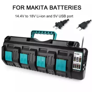 Для Makita 18 В 14,4 В 4 А двойное зарядное устройство для литий-ионного аккумулятора DC18RD DC18SF для Makita 14,4 В 18 В 20 В BL1830 BL1840 BL1850 BL1860 Bl1430
