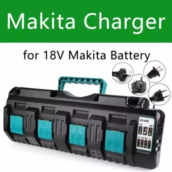 Для Makita 18 В 14,4 В 4 А двойное зарядное устройство для литий-ионного аккумулятора DC18RD DC18SF для Makita 14,4 В 18 В 20 В BL1830 BL1840 BL1850 BL1860 Bl1430