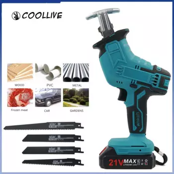 Для Makita 18 В аккумуляторная электрическая беспроводная сабельная пила с регулируемой скоростью бензопила древесины, металлов, пила для резки труб, электроинструмент