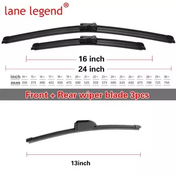 Для Maserati Levante 2016-2020 24 "+ 16" + 13 "передние и задние щетки стеклоочистителя, щетки, резак, аксессуары 2016 2017 2018 2019 2020